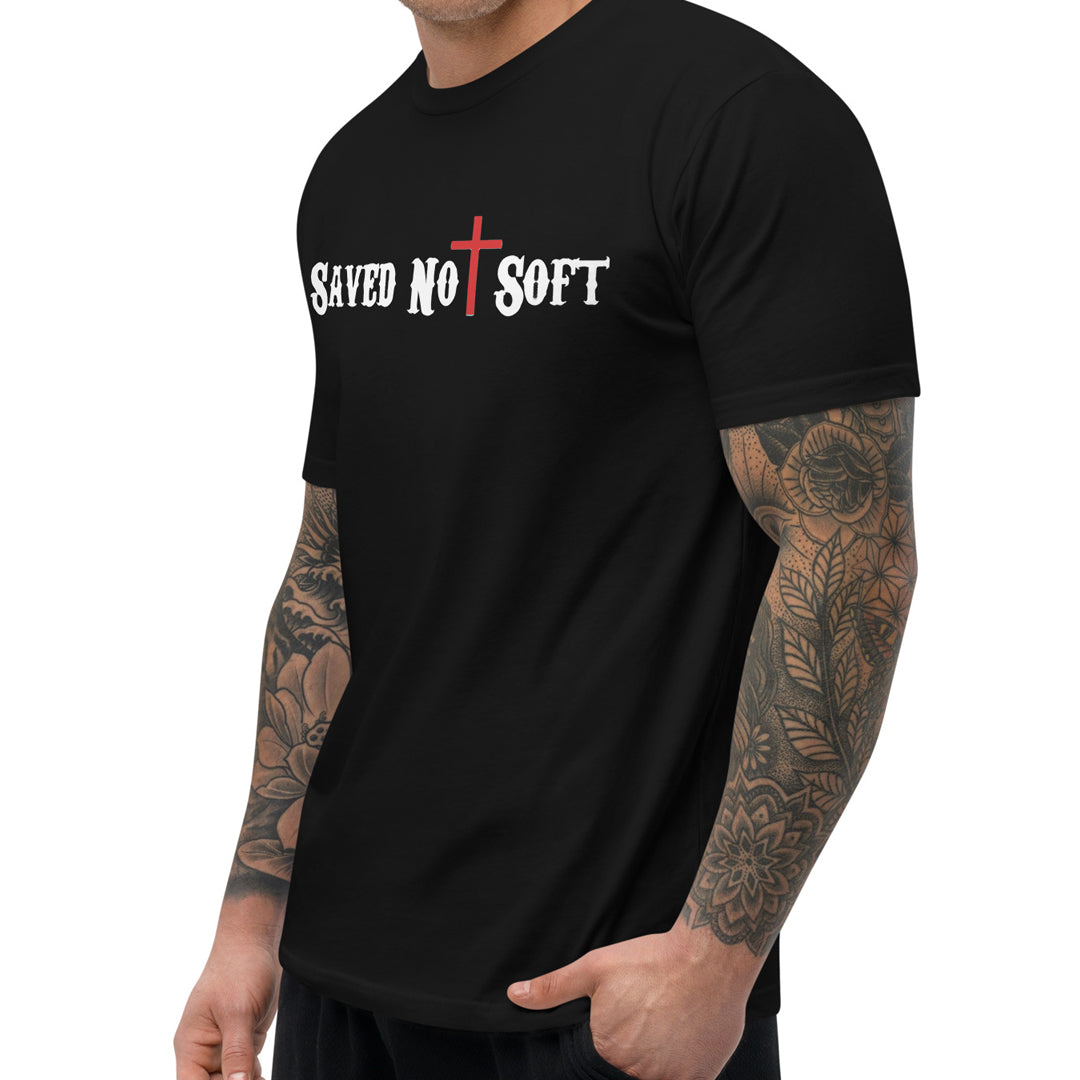 Saved Not Soft Mens T-Shirt (Black)