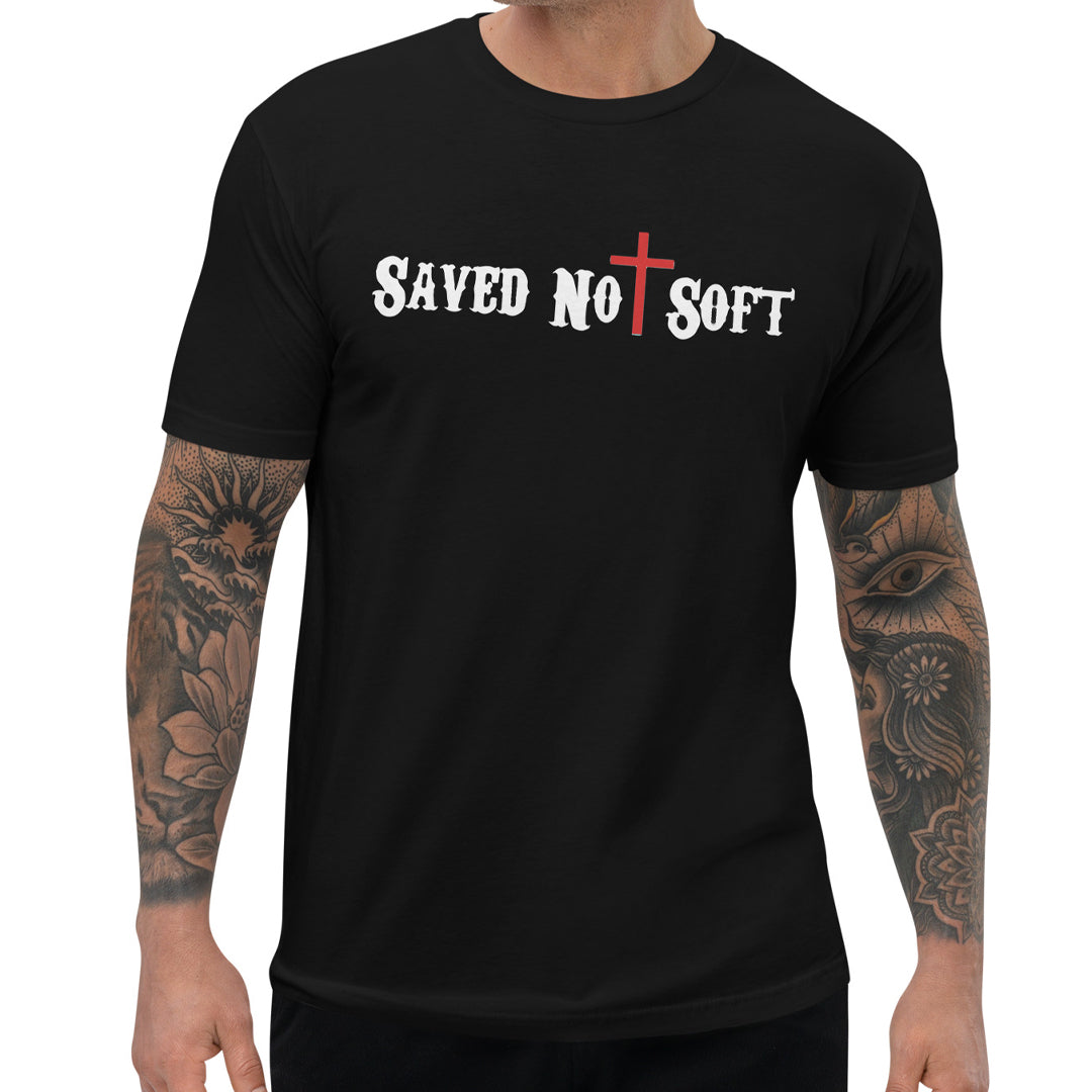 Saved Not Soft Mens T-Shirt (Black)