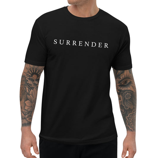 SURRENDER Mens T-Shirt (Black)